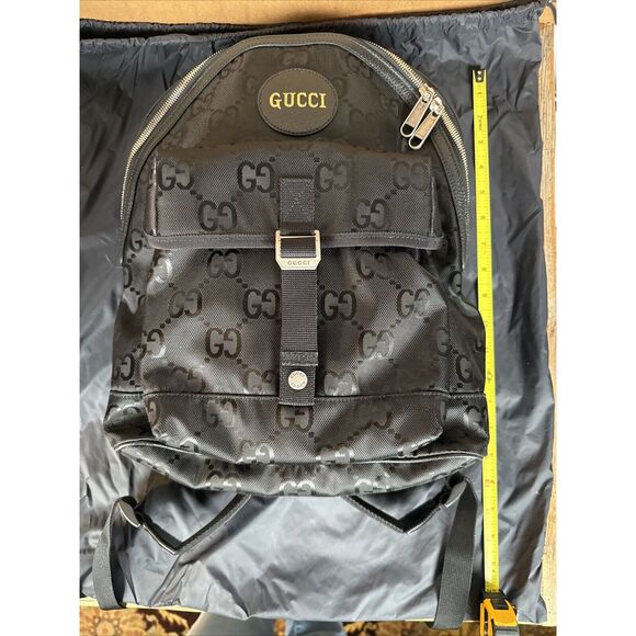 GUCCI Off The Grid GG Nylon Backpack Bag Black 644992 - Picture 11 of 14